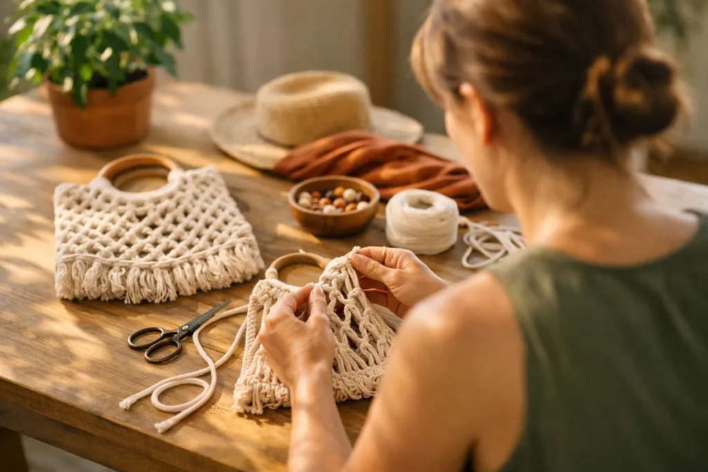 Le tuto de l’été : le sac macramé – L’accessoire tendance à réaliser soi-même