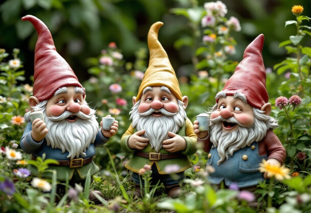 Nains de jardin humoristiques : des idées originales pour égayer votre espace vert