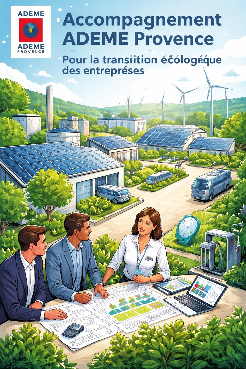 l'ademe provence soutient les entreprises dans leur transition écologique en proposant des conseils, des ressources et des solutions pour réduire leur impact environnemental.