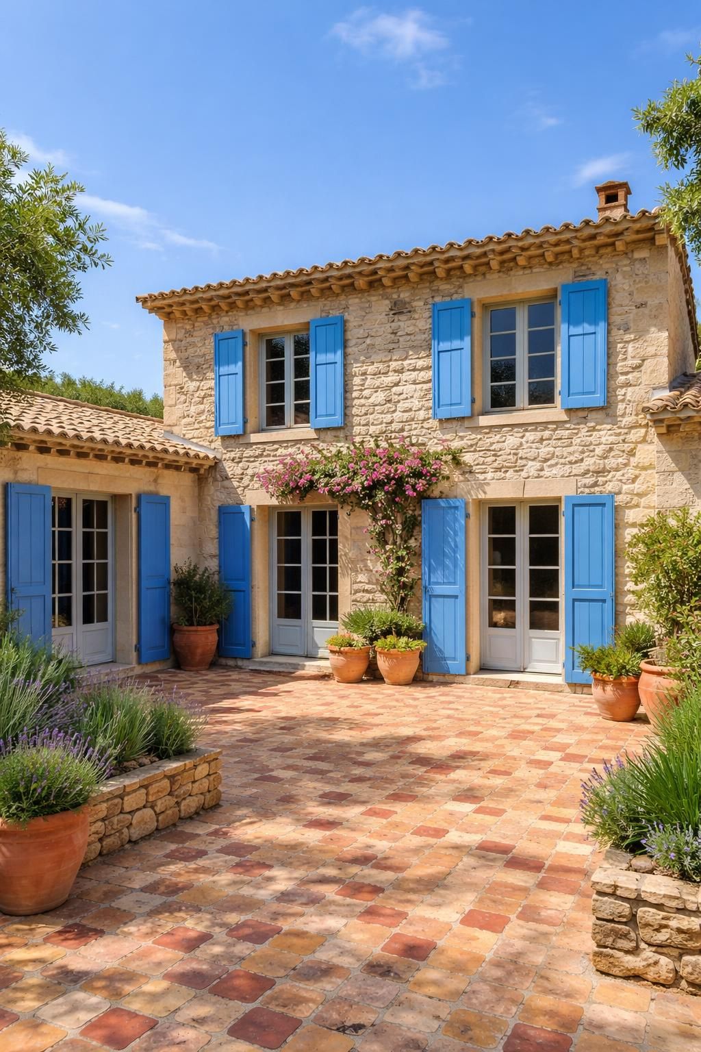 découvrez comment rénover une maison provençale en préservant son charme authentique avec des tomettes anciennes, des murs en pierre et des volets bleus typiques, pour un intérieur chaleureux et accueillant.
